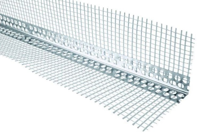 Aliumininis glaistymo kampas su tikleliu 80/120 (2.5 m)
